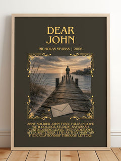 Dear John Minimalist Book Poster by Nicholas Sparks – image 2
