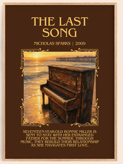 The Last Song Minimalist Book Poster by Nicholas Sparks – image 1