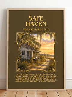 Safe Haven Minimalist Book Poster by Nicholas Sparks – image 2