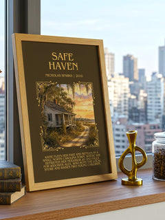 Safe Haven Minimalist Book Poster by Nicholas Sparks – image 3