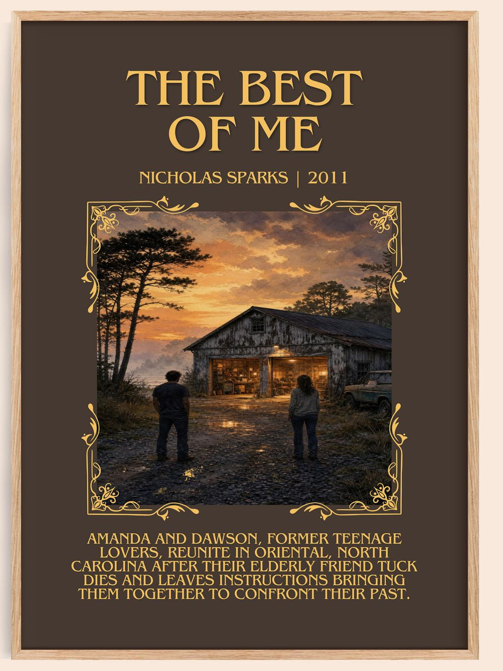 The Best Of Me Minimalist Book Poster by Nicholas Sparks – book poster