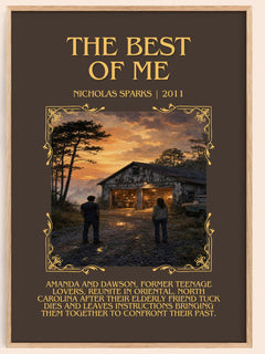 The Best Of Me Minimalist Book Poster by Nicholas Sparks – image 1
