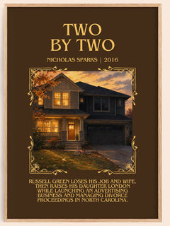 Two By Two Minimalist Book Poster by Nicholas Sparks – image 1