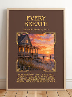 Every Breath Minimalist Book Poster by Nicholas Sparks – image 2