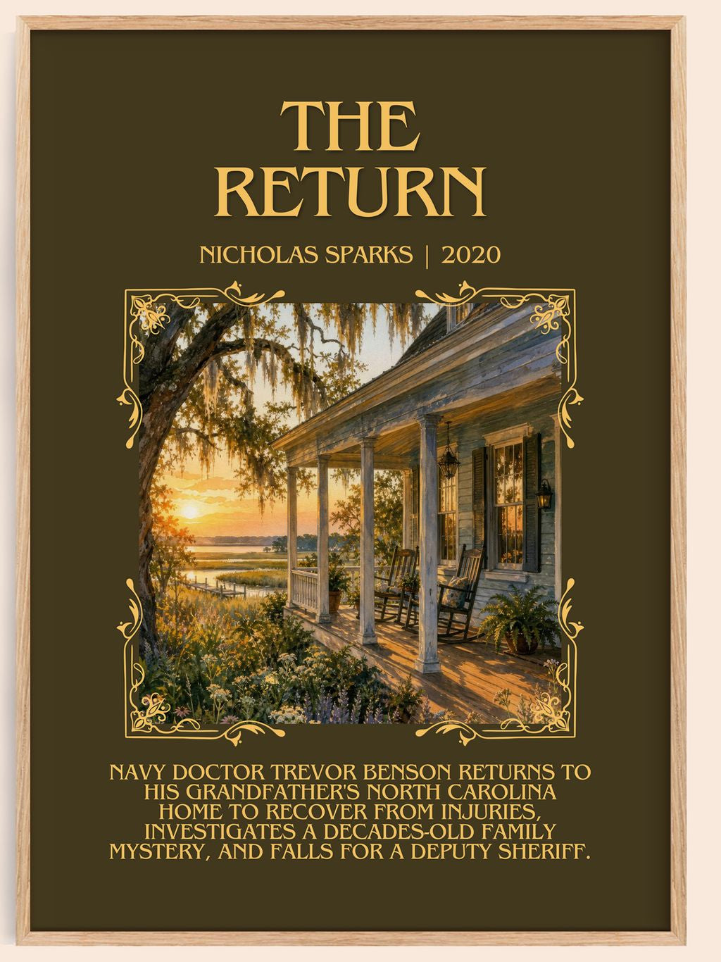 The Return Minimalist Book Poster by Nicholas Sparks – book poster