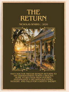 The Return Minimalist Book Poster by Nicholas Sparks – image 1