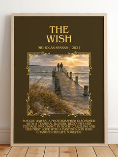 The Wish Minimalist Book Poster by Nicholas Sparks – image 2