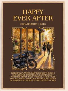 Happy Ever After Minimalist Book Poster by Nora Roberts – image 1