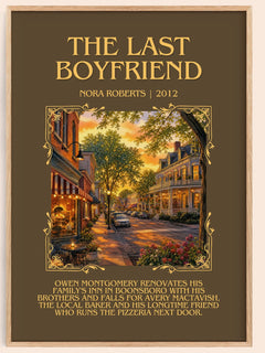 The Last Boyfriend Minimalist Book Poster by Nora Roberts – image 1