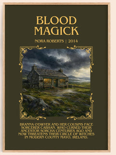 Blood Magick Minimalist Book Poster by Nora Roberts – image 1