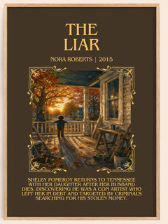 The Liar Minimalist Book Poster by Nora Roberts – image 1