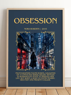 Obsession Minimalist Book Poster by Nora Roberts – image 2