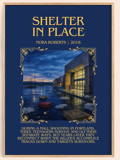 Shelter In Place Minimalist Book Poster by Nora Roberts – image 1