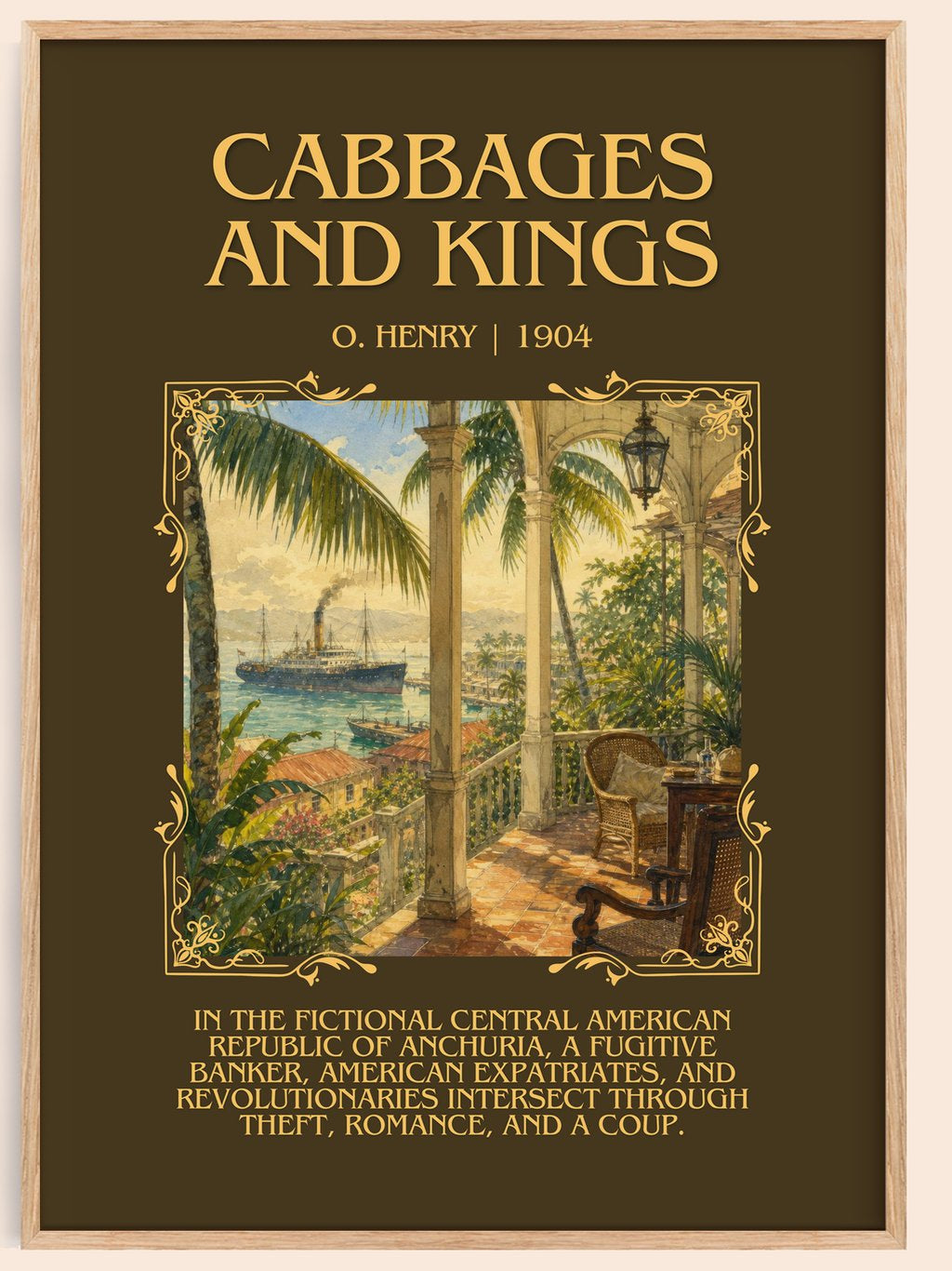 Cabbages And Kings Minimalist Book Poster by O. Henry – book poster