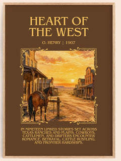 Heart Of The West Minimalist Book Poster by O. Henry – image 1