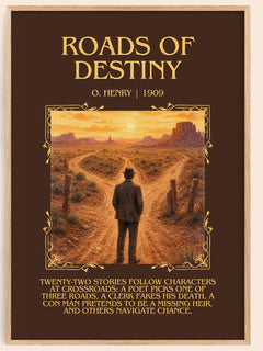 Roads Of Destiny Minimalist Book Poster by O. Henry – image 1
