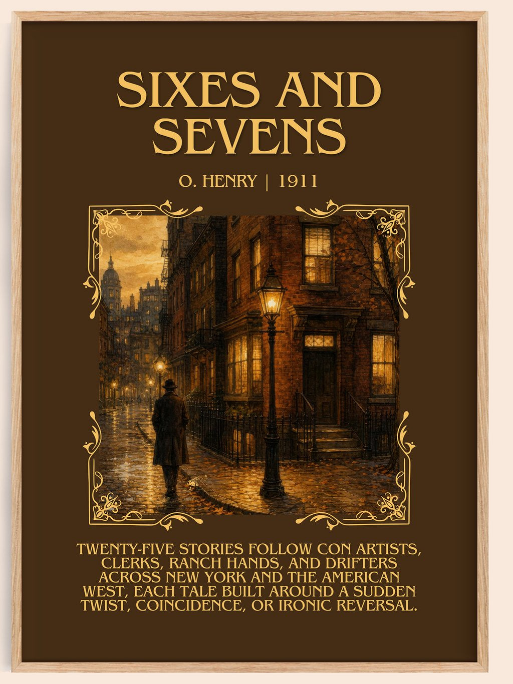 Sixes And Sevens Minimalist Book Poster by O. Henry – book poster