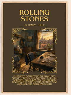 Rolling Stones Minimalist Book Poster by O. Henry – image 1