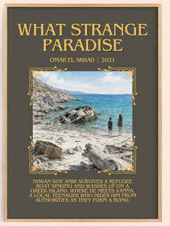 What Strange Paradise Minimalist Book Poster by Omar El Akkad – image 1