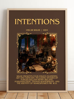 Intentions Minimalist Book Poster by Oscar Wilde – image 2