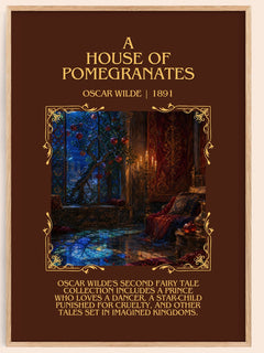 A House Of Pomegranates Minimalist Book Poster by Oscar Wilde – image 1