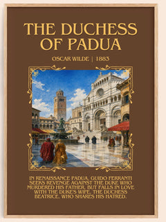 The Duchess Of Padua Minimalist Book Poster by Oscar Wilde – image 1