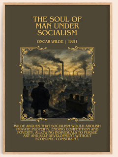 The Soul Of Man Under Socialism Minimalist Book Poster by Oscar Wilde – image 1