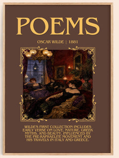 Poems Minimalist Book Poster by Oscar Wilde – image 1