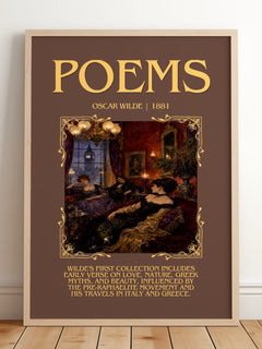 Poems Minimalist Book Poster by Oscar Wilde – image 2