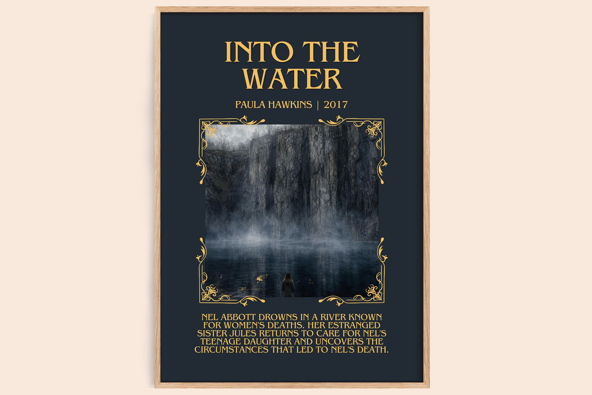 Into The Water Minimalist Book Poster by Paula Hawkins