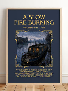 A Slow Fire Burning Minimalist Book Poster by Paula Hawkins – image 2