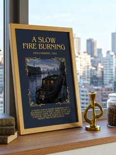 A Slow Fire Burning Minimalist Book Poster by Paula Hawkins – image 3