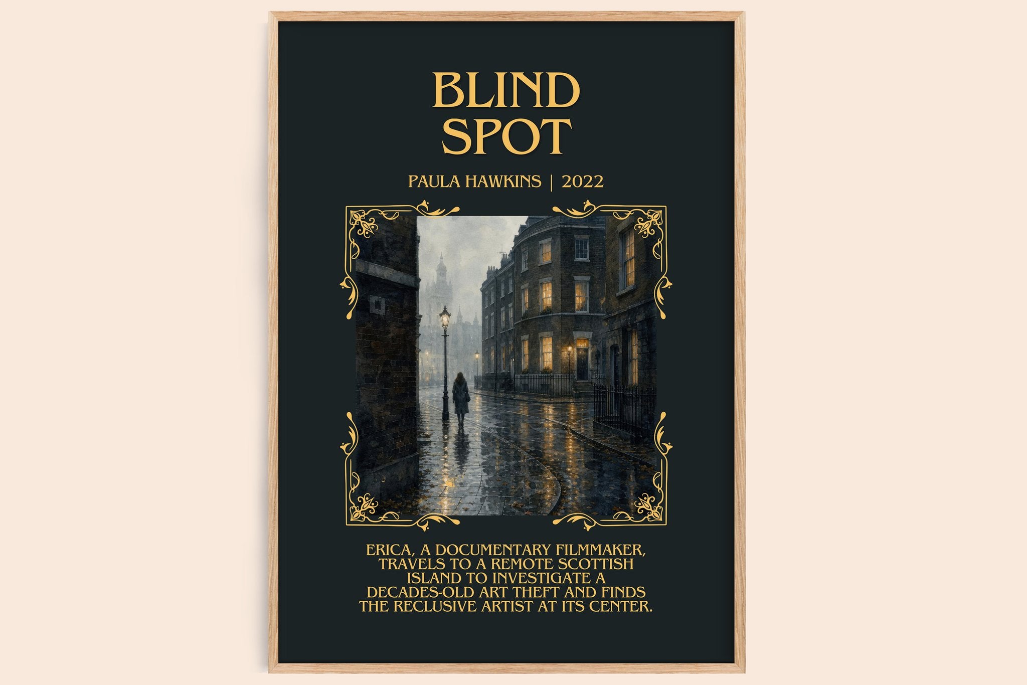 Blind Spot Minimalist Book Poster by Paula Hawkins