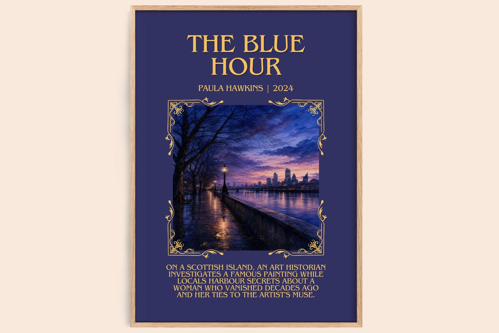 The Blue Hour Minimalist Book Poster by Paula Hawkins