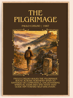 The Pilgrimage Minimalist Book Poster by Paulo Coelho – image 1