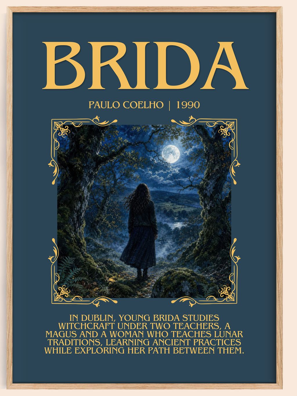 Brida Minimalist Book Poster by Paulo Coelho – book poster