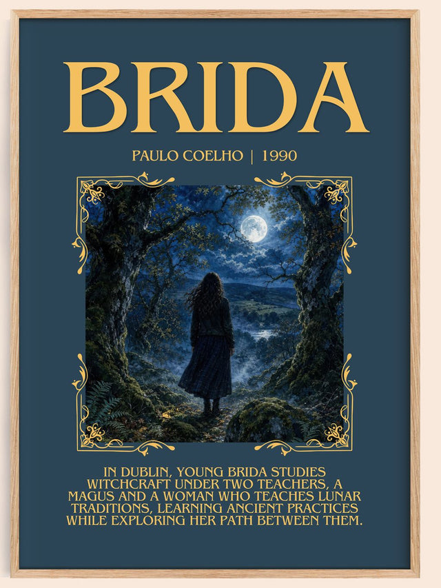 Brida Minimalist Book Poster by Paulo Coelho