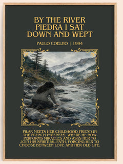 By The River Piedra I Sat Down And Wept Minimalist Book Poster – P. – image 1