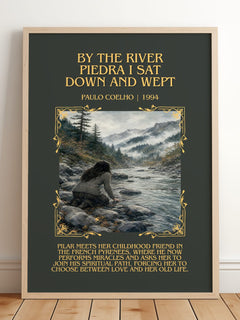 By The River Piedra I Sat Down And Wept Minimalist Book Poster – P. – image 2