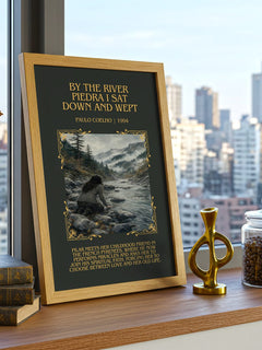 By The River Piedra I Sat Down And Wept Minimalist Book Poster – P. – image 3