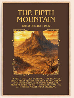 The Fifth Mountain Minimalist Book Poster by Paulo Coelho – image 1