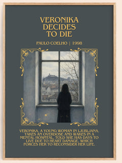 Veronika Decides To Die Minimalist Book Poster by Paulo Coelho – image 1