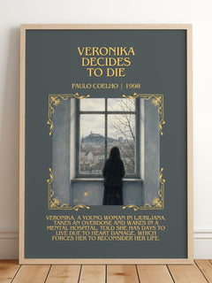 Veronika Decides To Die Minimalist Book Poster by Paulo Coelho – image 2