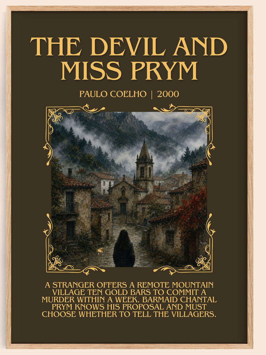 The Devil And Miss Prym Minimalist Book Poster by Paulo Coelho – book poster