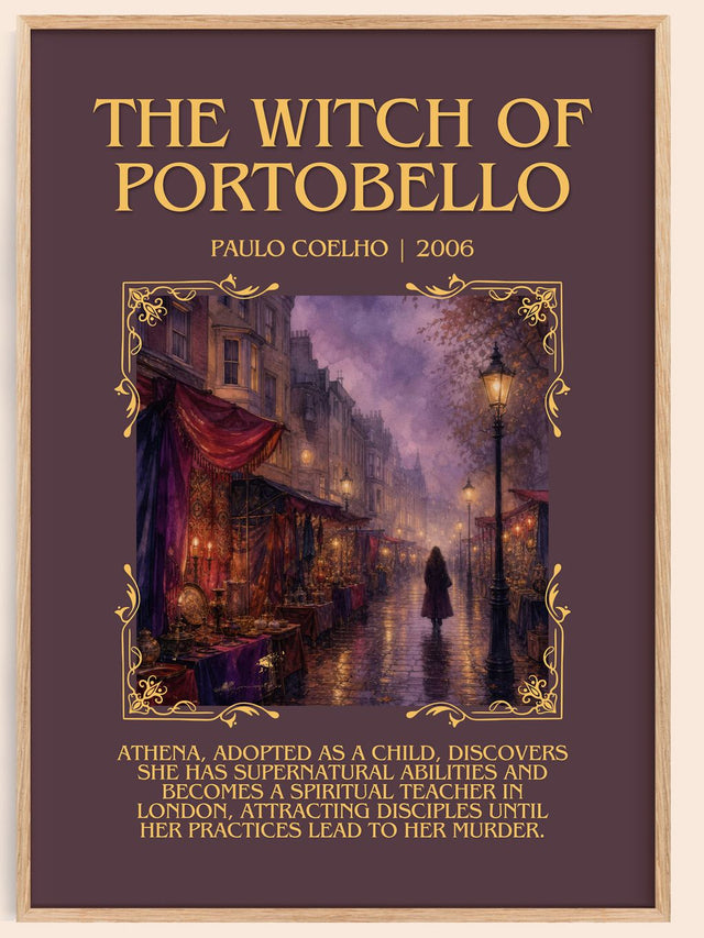 The Witch Of Portobello Minimalist Book Poster by Paulo Coelho