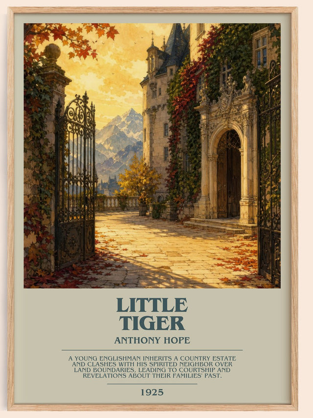 Little Tiger Bookish Wall Art by Anthony Hope