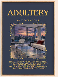 Adultery Minimalist Book Poster by Paulo Coelho – image 1