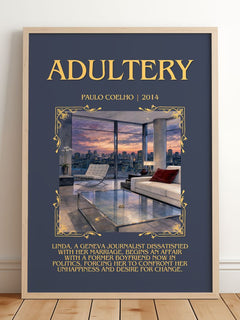 Adultery Minimalist Book Poster by Paulo Coelho – image 2
