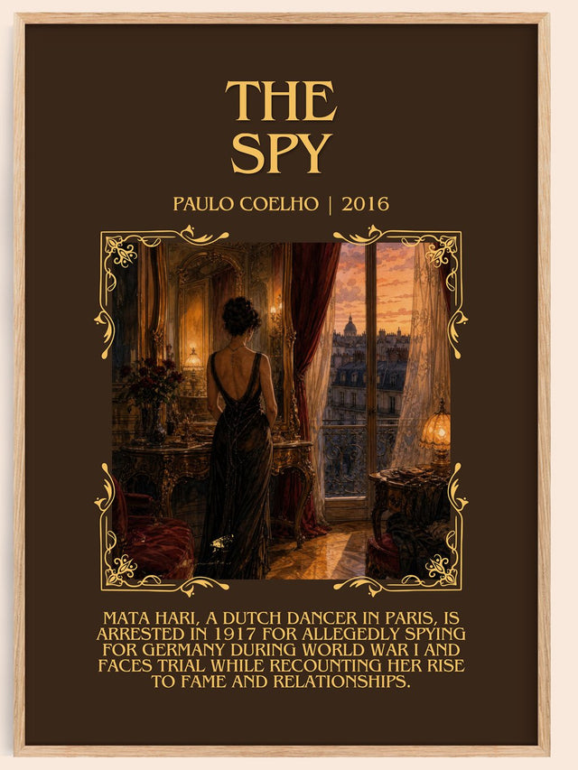 The Spy Minimalist Book Poster by Paulo Coelho