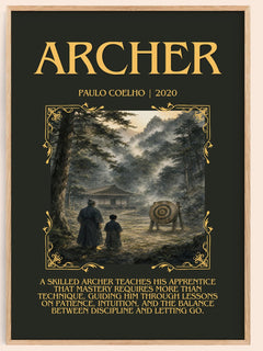 Archer Minimalist Book Poster by Paulo Coelho – image 1